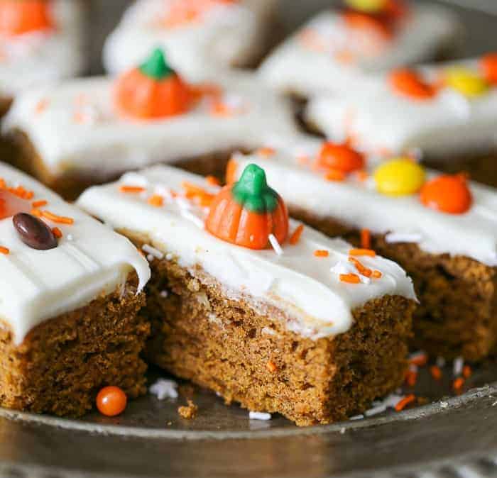Ultimate Pumpkin Bars with Creamy Cream Cheese Frosting