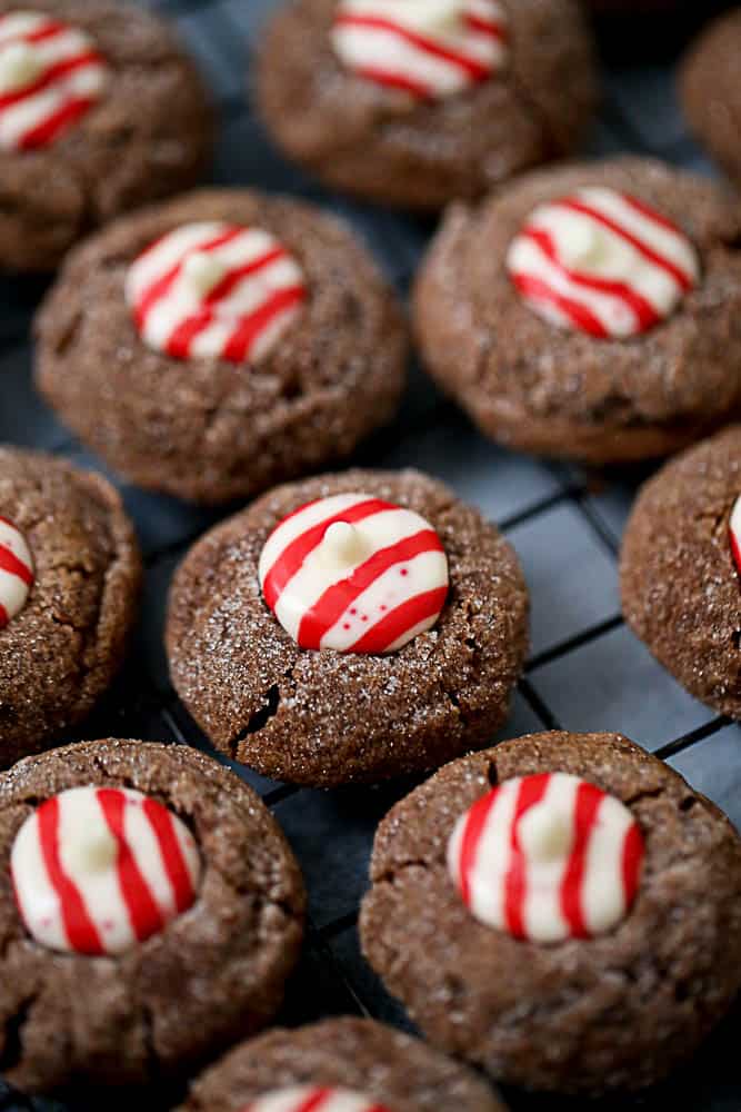 Milk Chocolate Hershey Peppermint Kiss Cookies