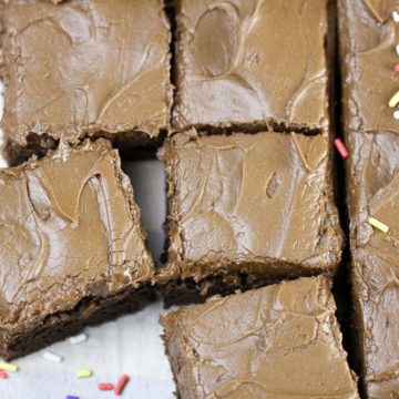 OMG! Chocolate Cream Cheese Frosted Brownies