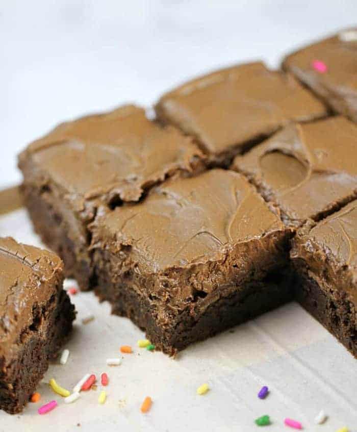 OMG! Chocolate Cream Cheese Frosted Brownies