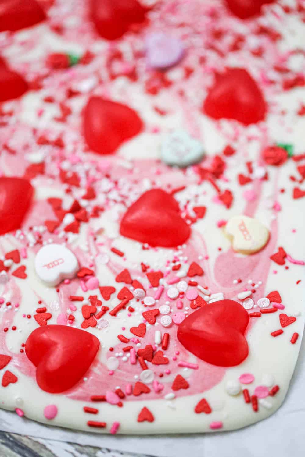 Easy Valentine Chocolate Bark