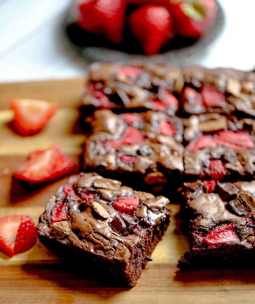 Strawberry Chocolate Chunk Brownies recipe