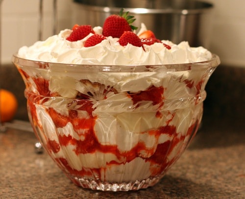 Strawberry Angel Trifle @ Sabby in Suburbia