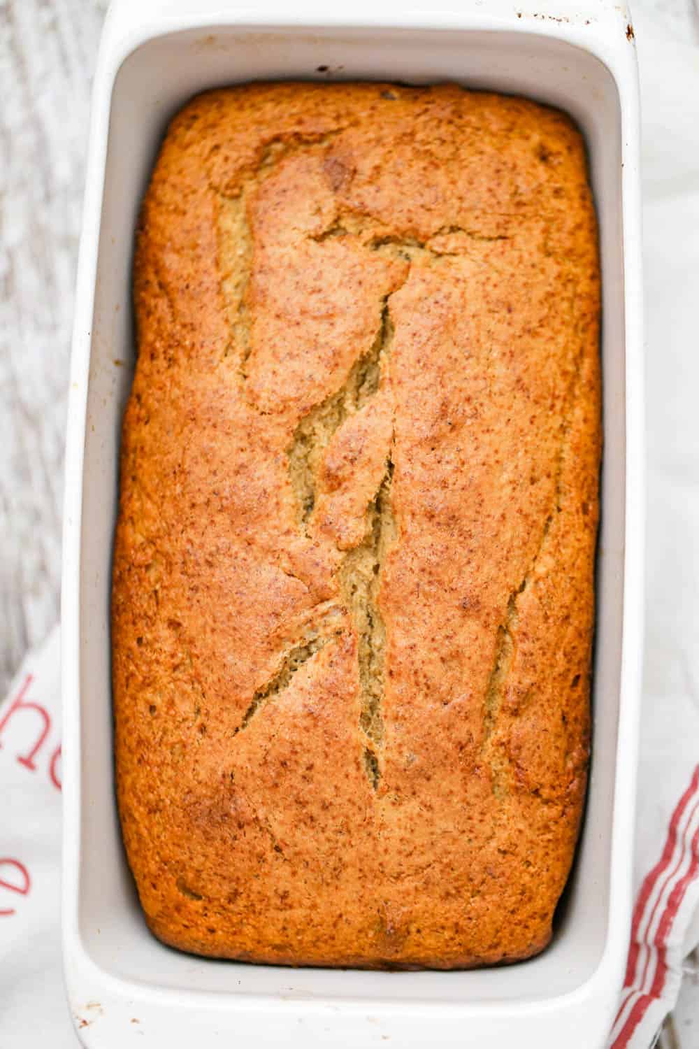 white wheat flour banana bread
