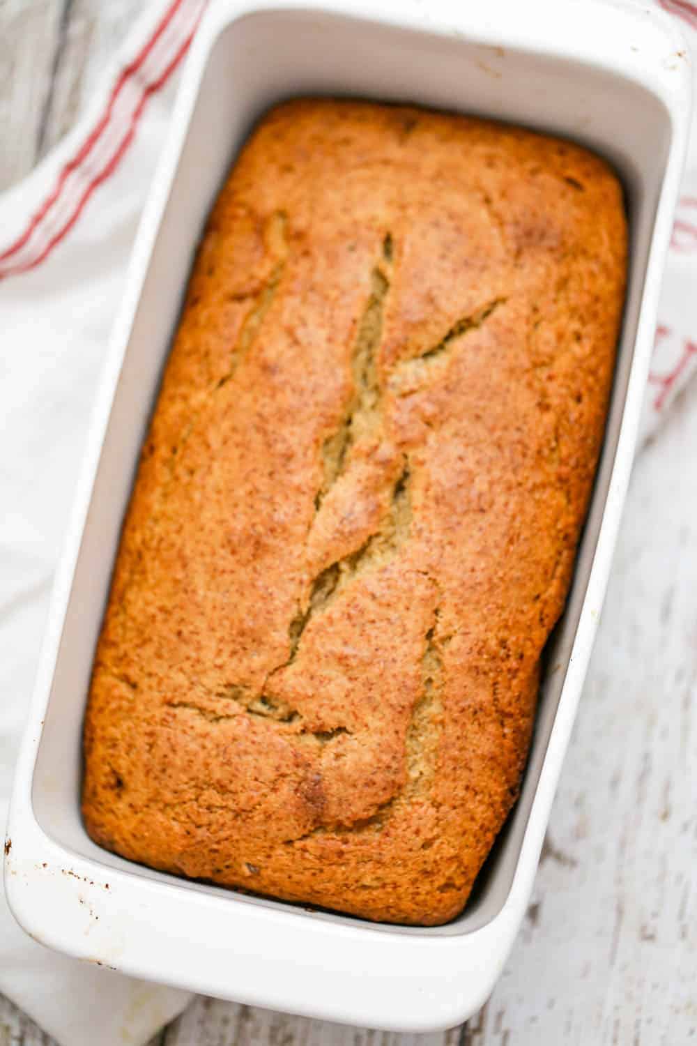 white wheat flour banana bread