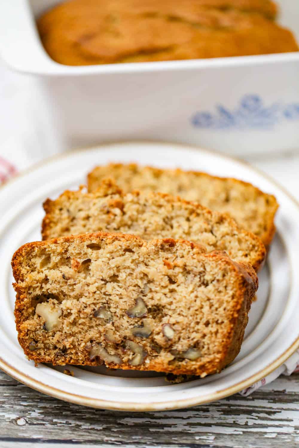 white wheat flour banana bread
