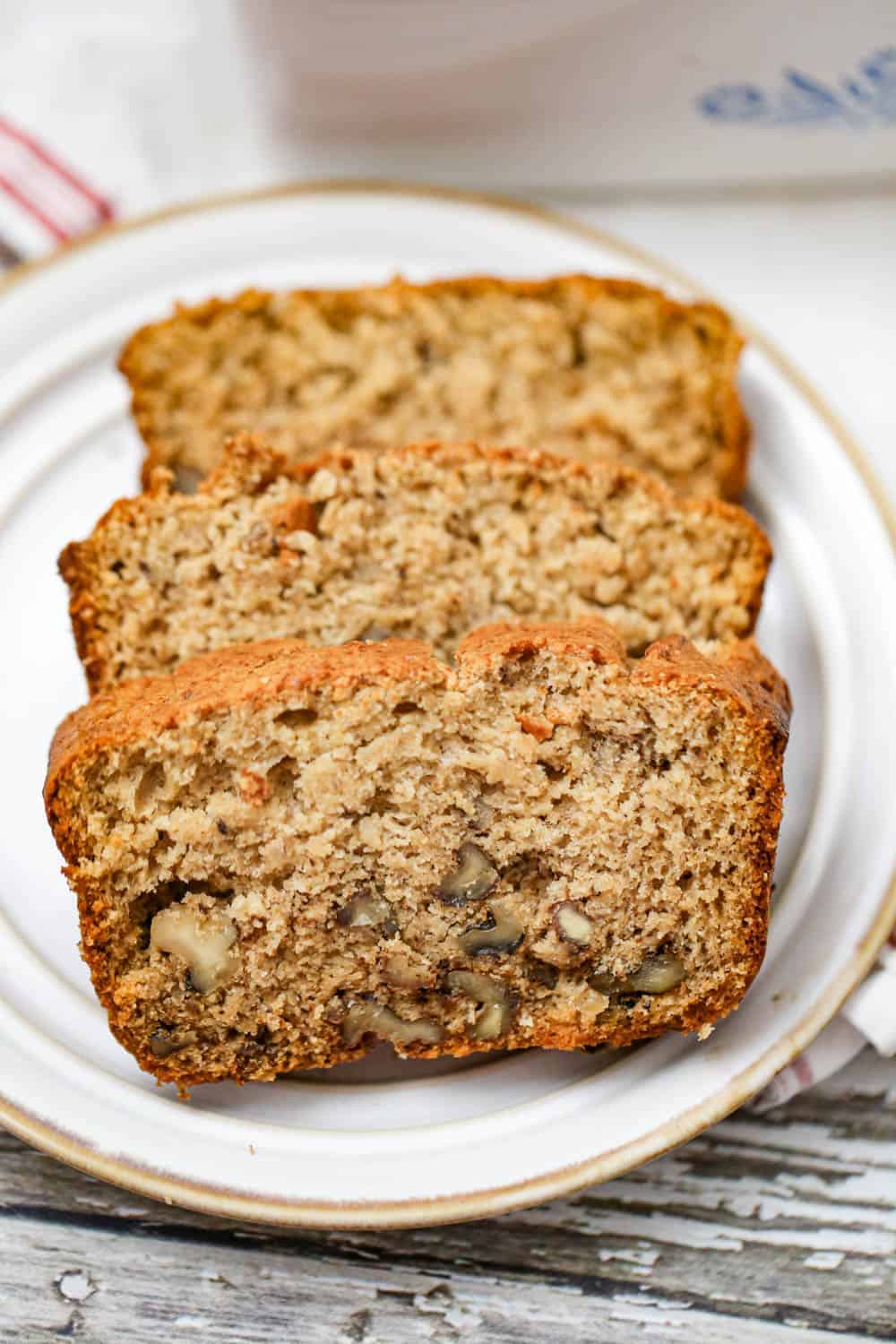 white wheat flour banana bread