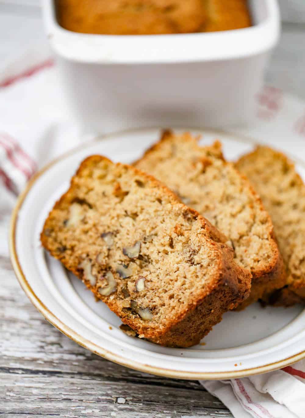 white wheat flour banana bread
