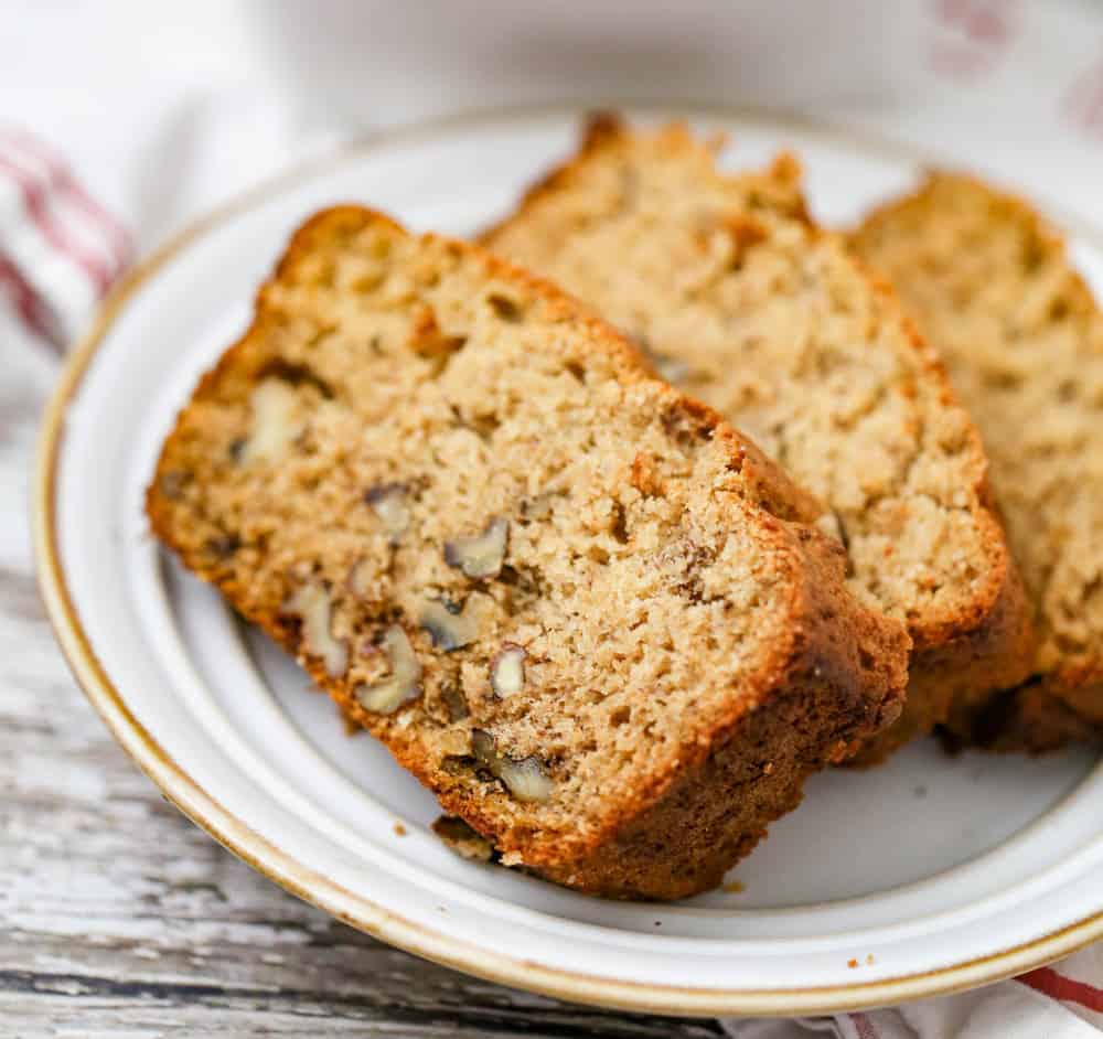 white wheat flour banana bread