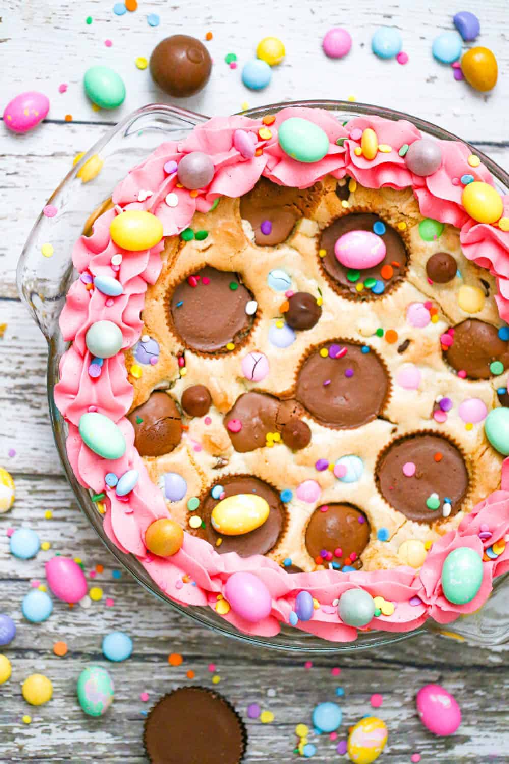 Leftover Candy Cookie Pie