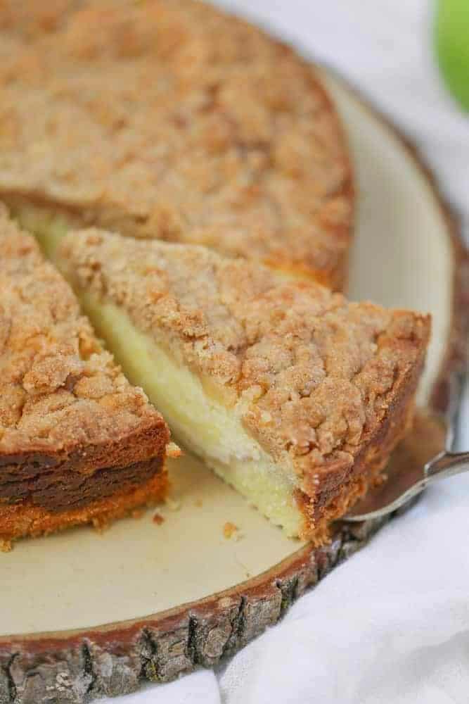 OMG Apple Crumb Cream Cheese Coffee Cake