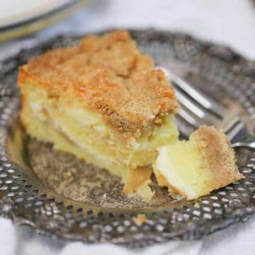 OMG Apple Crumb Cream Cheese Coffee Cake