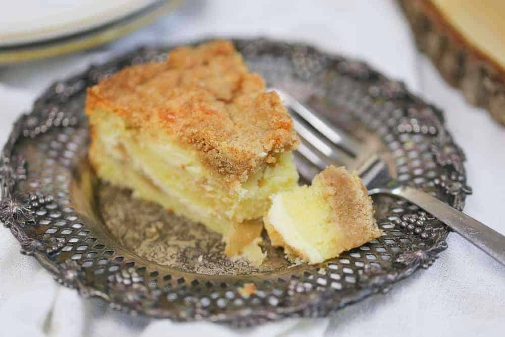 OMG Apple Crumb Cream Cheese Coffee Cake