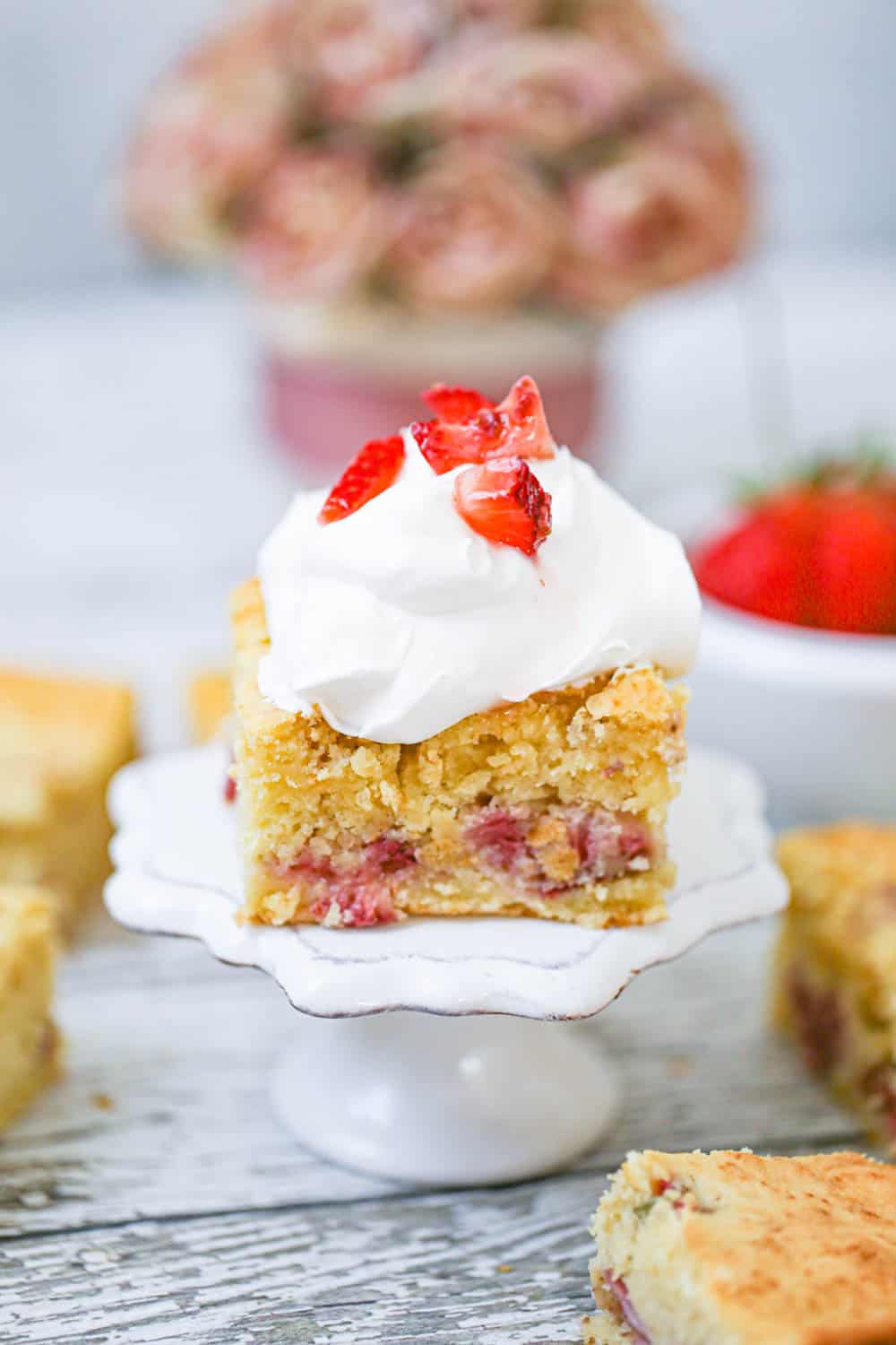 healthy strawberry cake