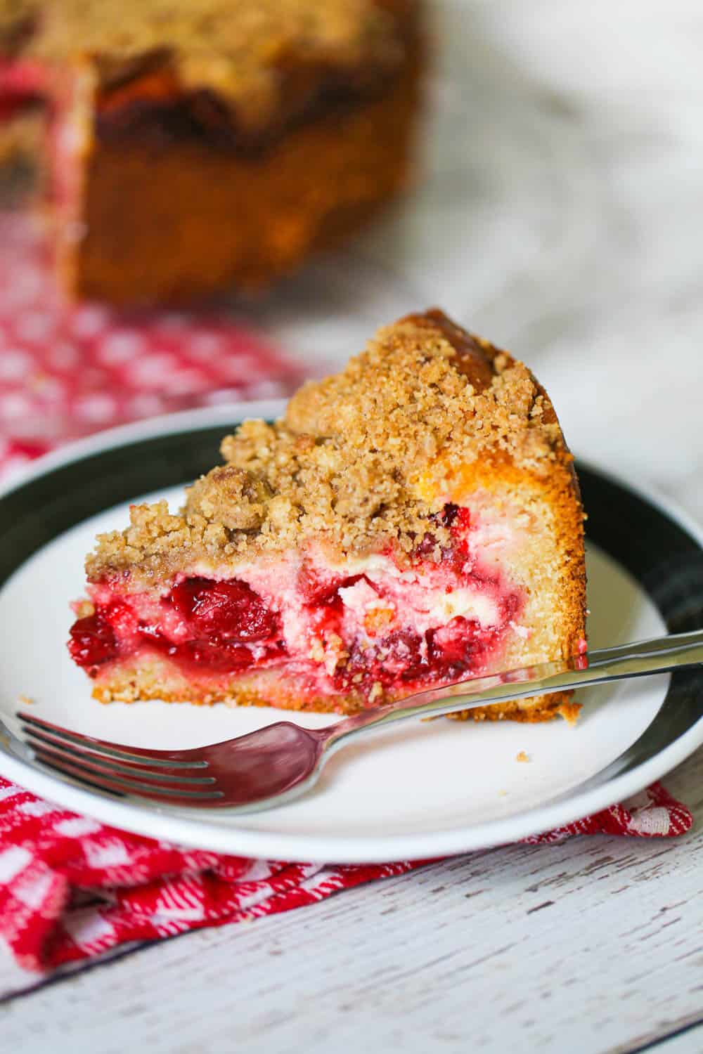 Cherry Cream Cheese Coffee Cake