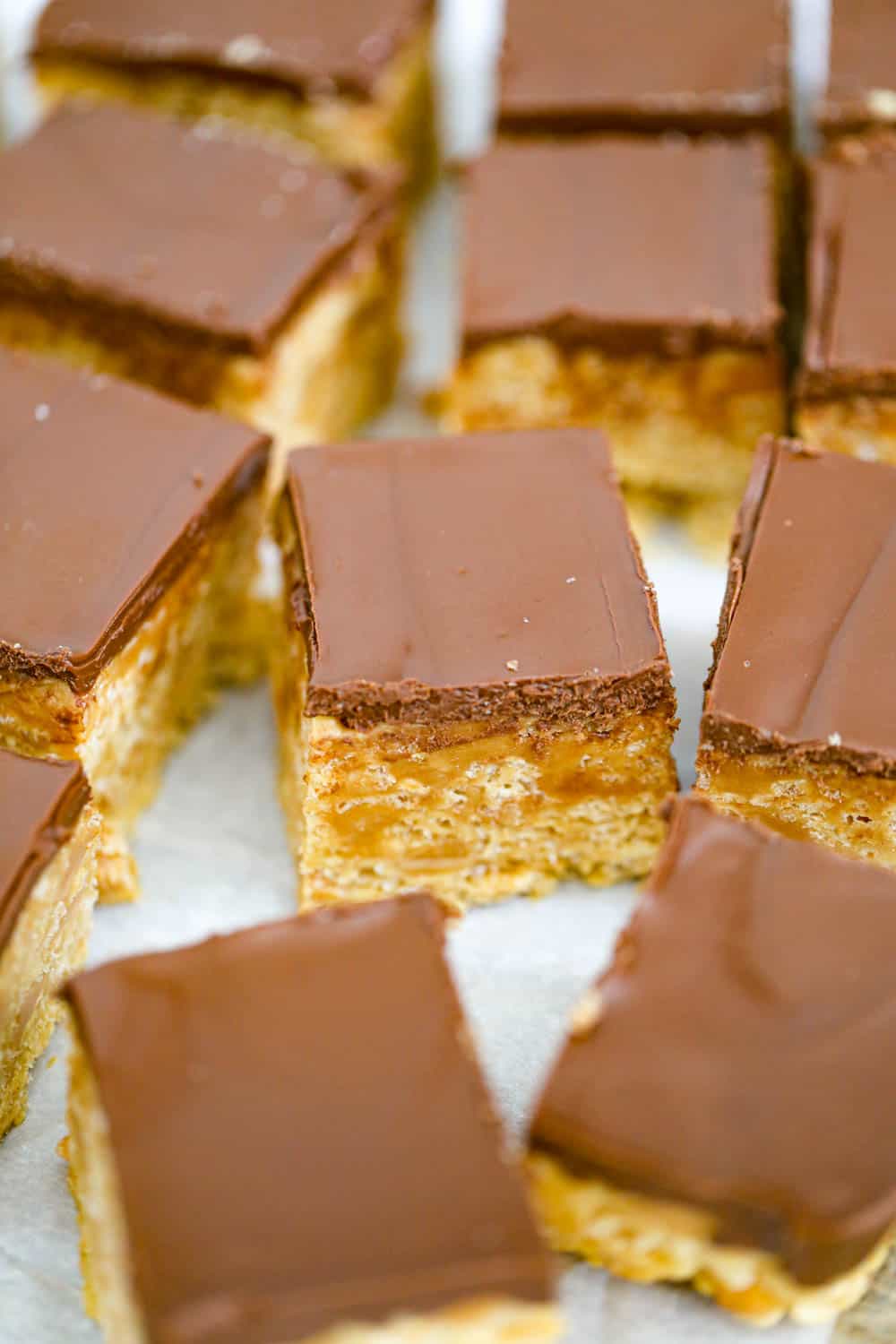 Caramel Peanut Butter Rice Krispies recipe