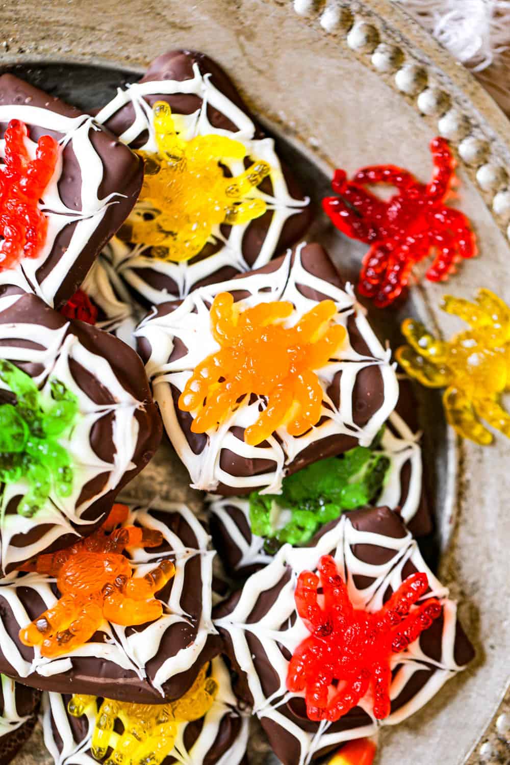 Spider Chocolate Graham Cookies