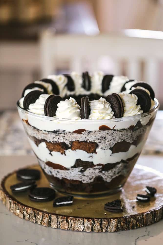 Oreo Cheesecake Brownie Trifle