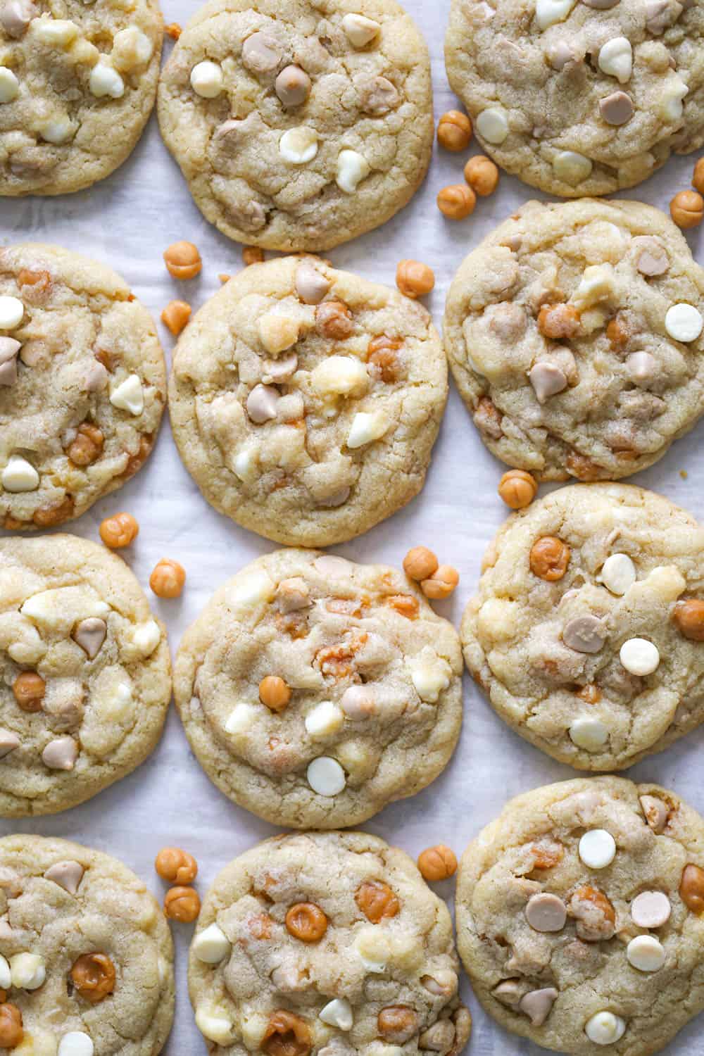 Salted Caramel White Chocolate Cookies