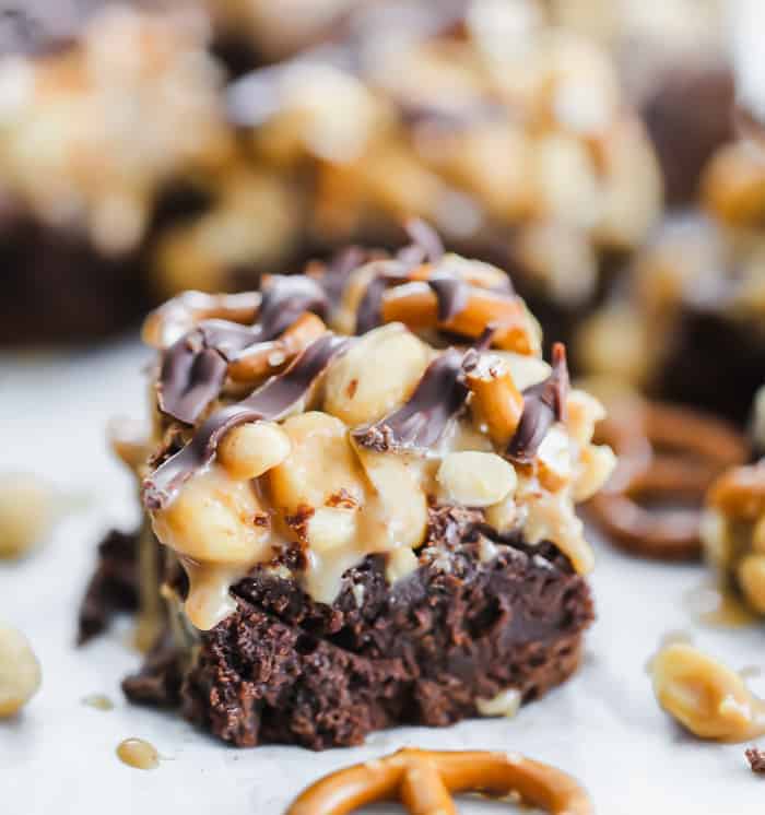 salted caramel brownies