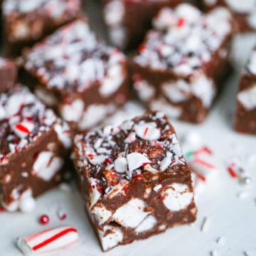 Peppermint Marshmallow Fudge