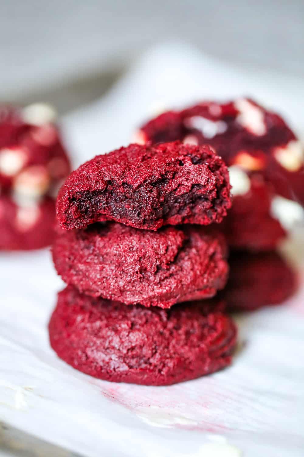 Red Velvet Levain Cookies