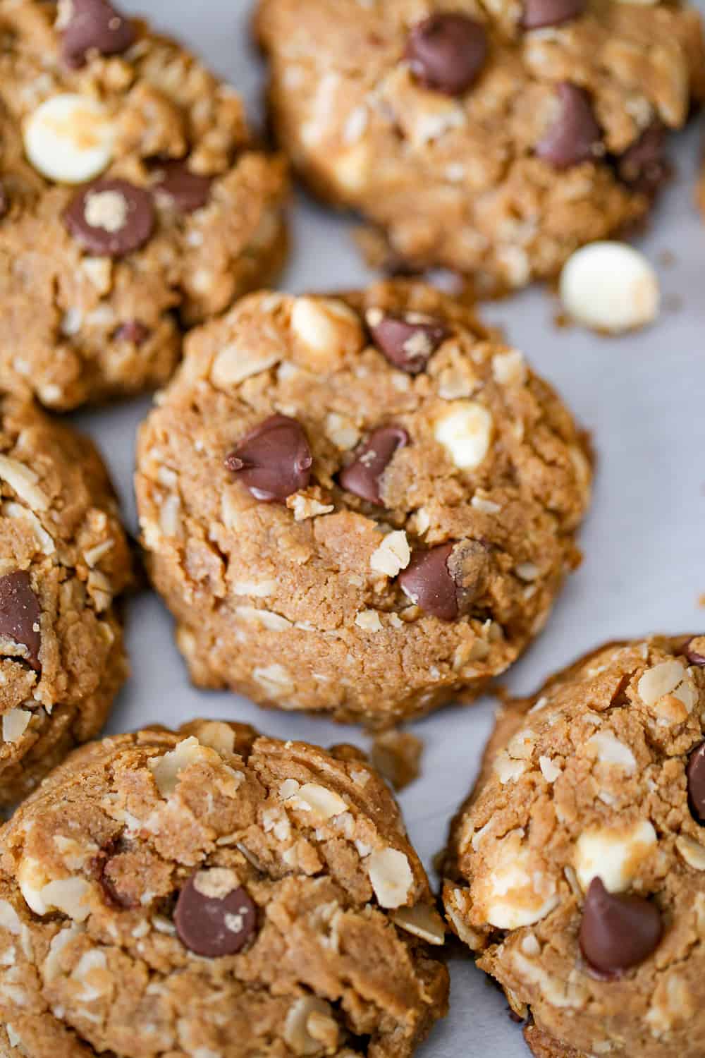 Flourless Peanut Butter Chocolate Chip Cookies