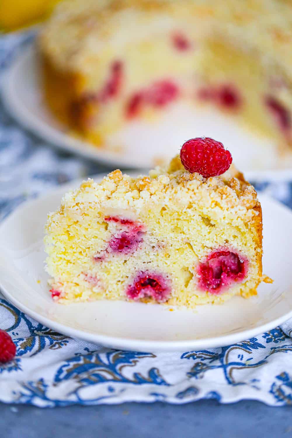 Lemon Raspberry Crumb Cake