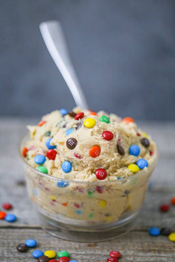 Edible M&M Cookie Dough Dip
