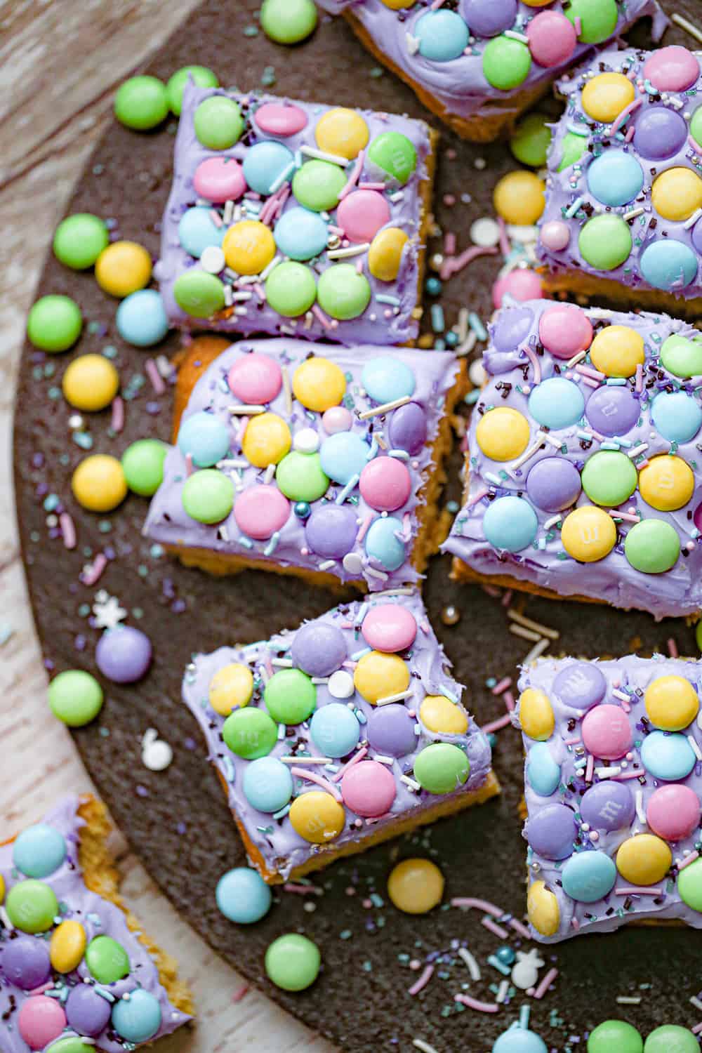 m&ms mermaid cookie bars recipe party ideas