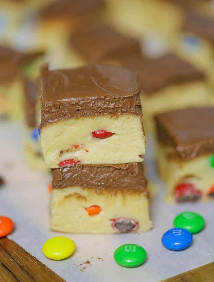 no bake cookie dough bar recipe m&m m&m's bars