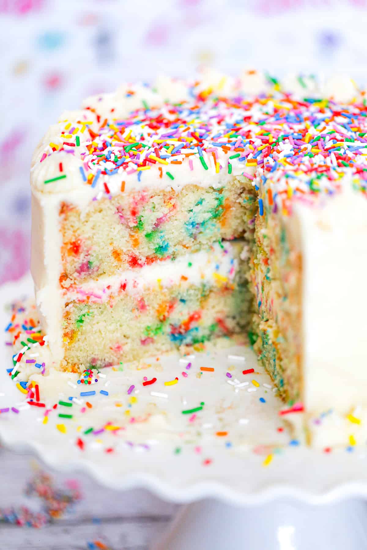 cake with sprinkles
