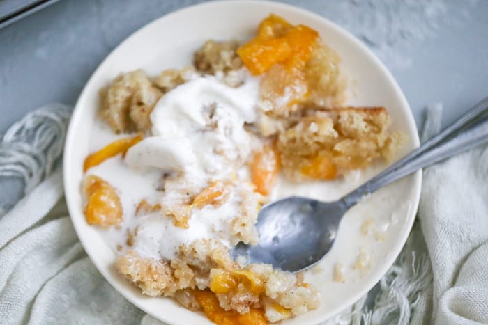homemade peach cobbler recipe
