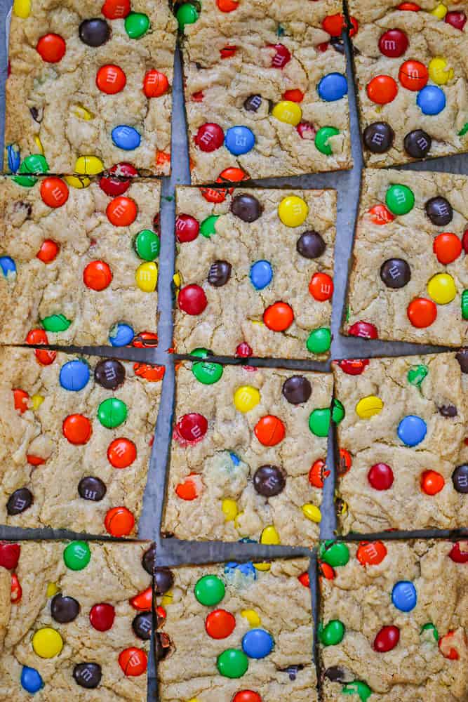 M&M Cookie Bars