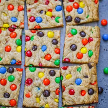 M&M Cookie Bars
