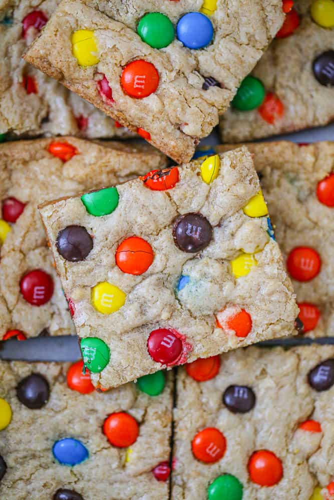 M&M Cookie Bars