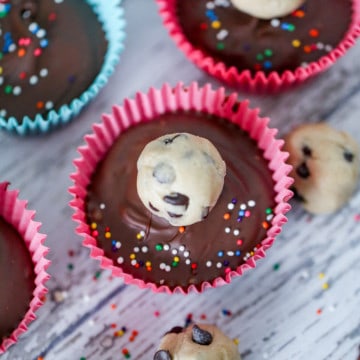 No Bake Cookie Dough Cups