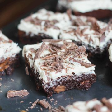 Irish Cream Chocolate Boozy Brownies