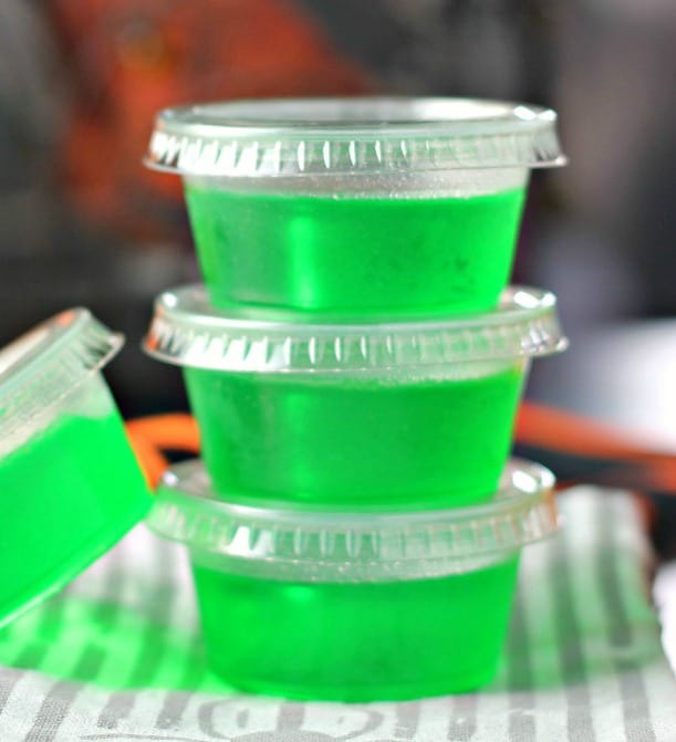 Luscious Lime Cake Vodka Jello Shots