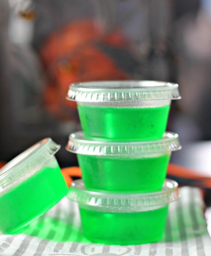 Luscious Lime Cake Vodka Jello Shots