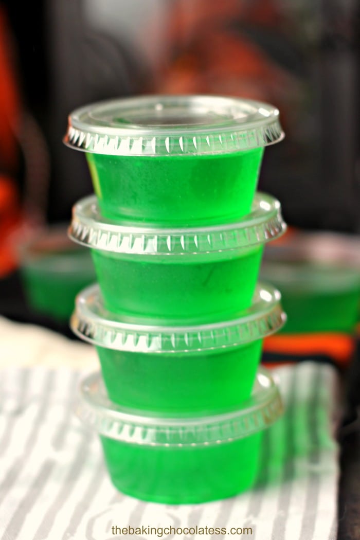 Luscious Lime Cake Vodka Jello Shots