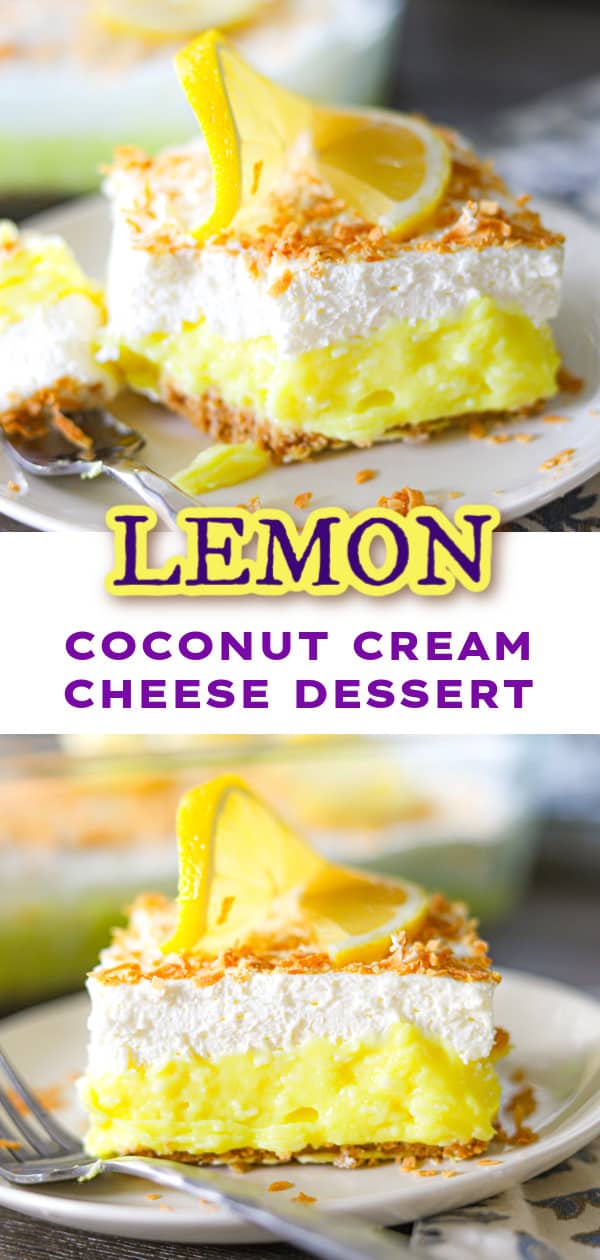 Lemon Coconut Cream Cheese Dessert