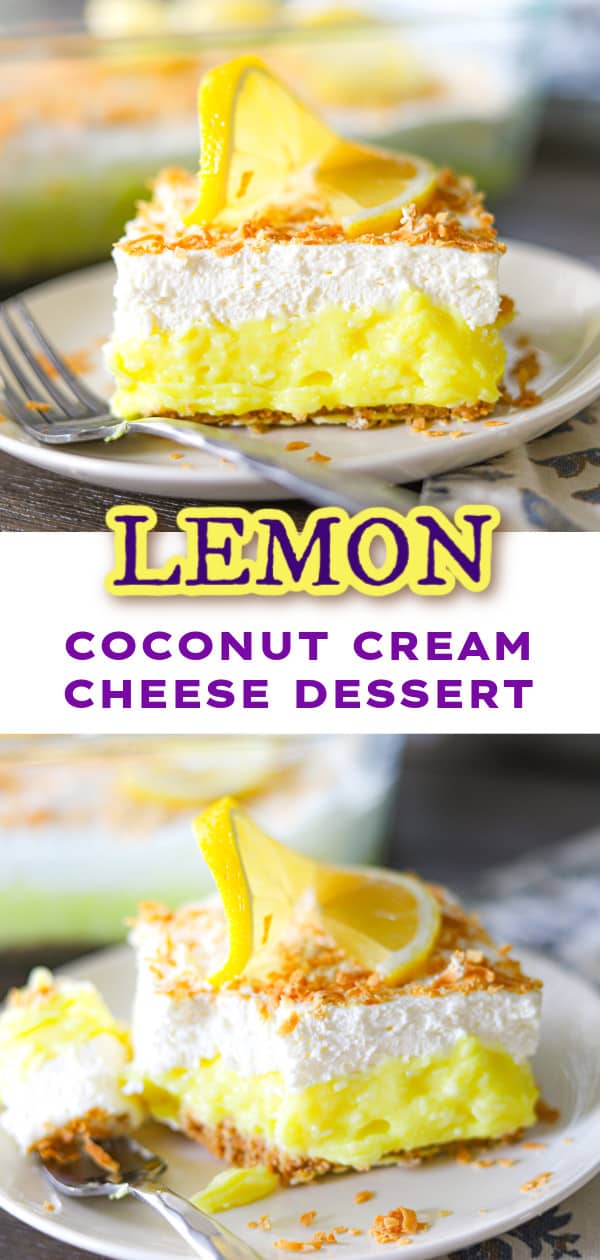Lemon Coconut Cream Cheese Dessert