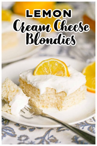 lemon CREAM CHEESE BLONDIES