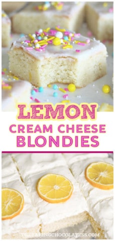lemon CREAM CHEESE BLONDIES