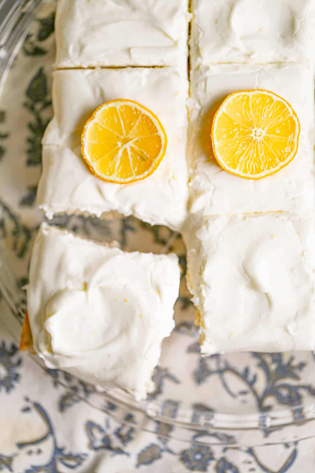 Lemon Cream Cheese Blondies dessert recipe