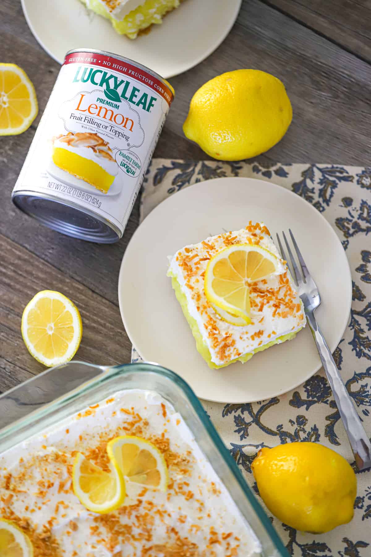 Lemon Coconut Cream Cheese Dessert
