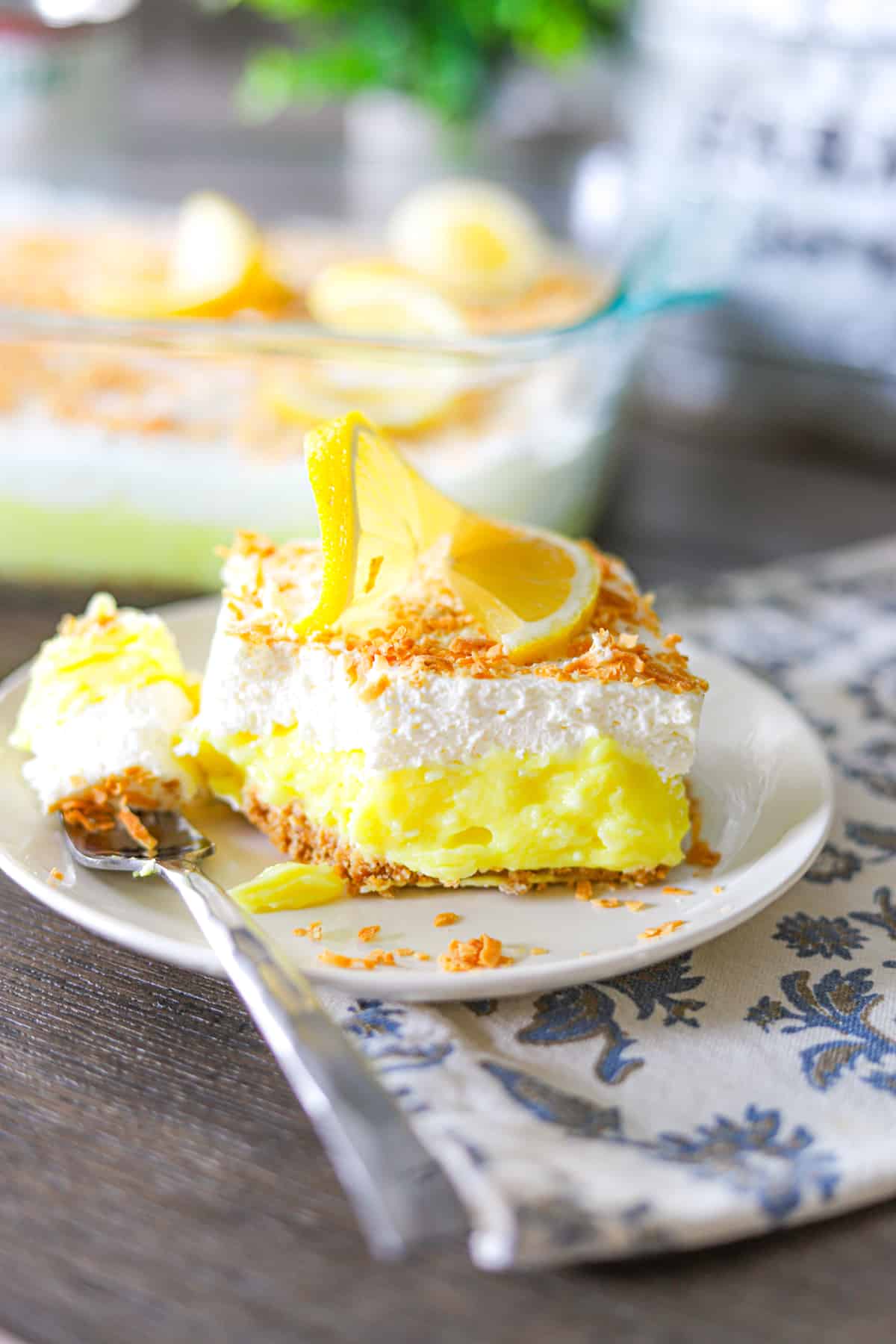 Lemon Coconut Cream Cheese Dessert