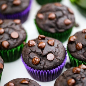 Chocolate Zucchini Muffins