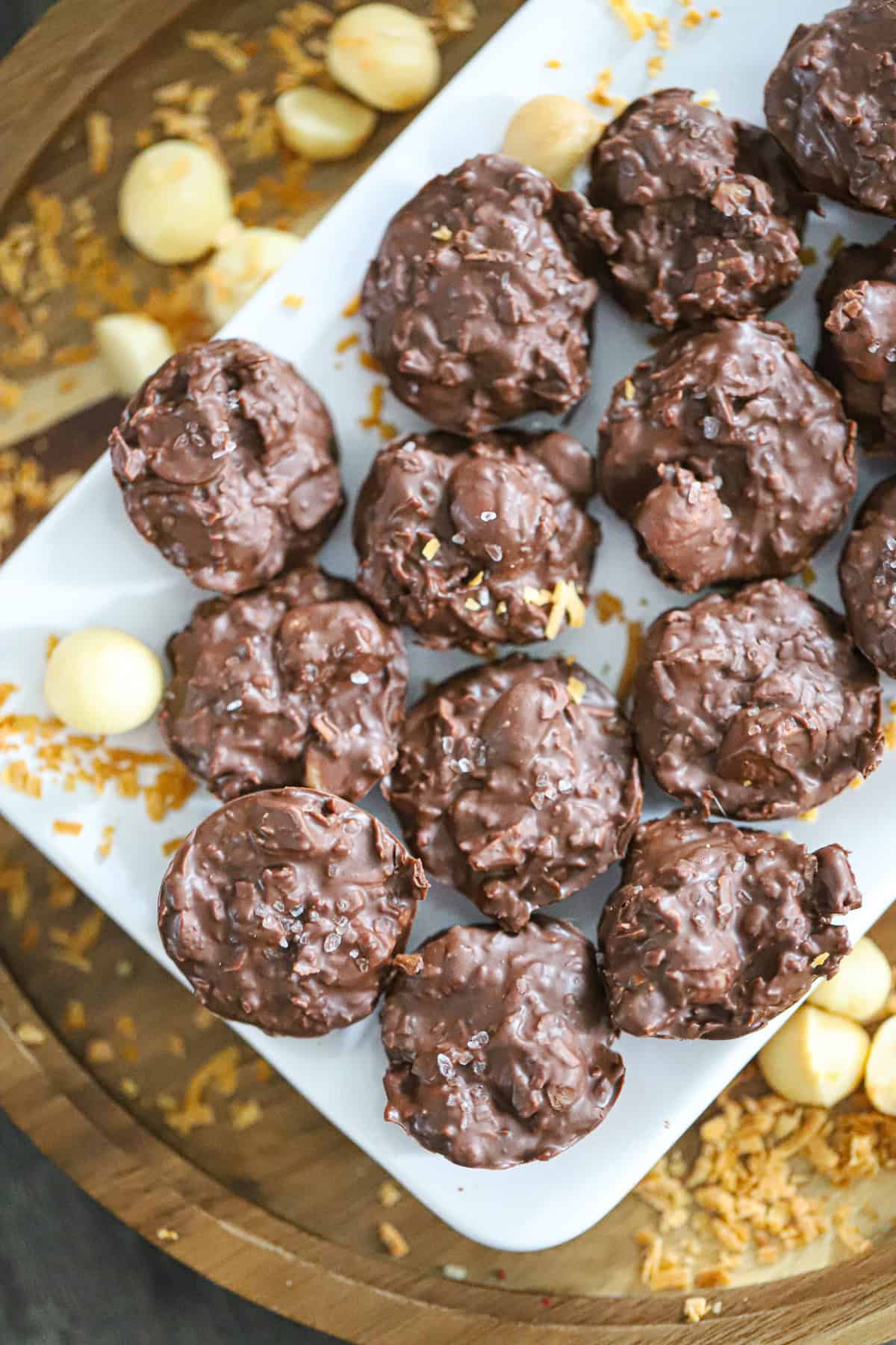 chocolate macadamia nut clusters ingredients Mrs. Cavanaugh&rsquo;s copycat chocolate candy cluster recipe